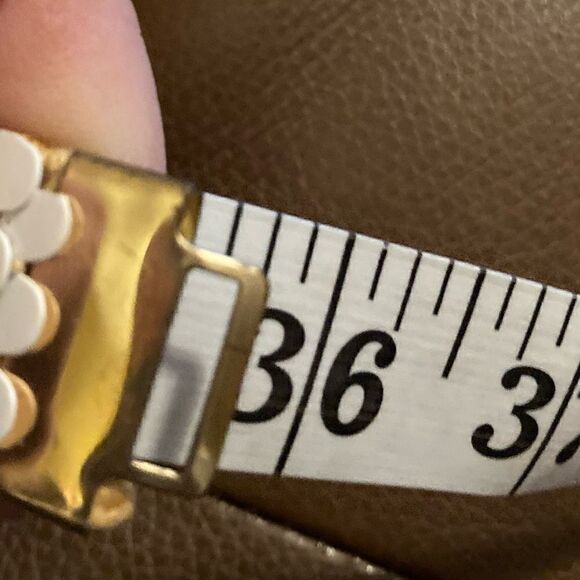 Vintage Ivory Colored Expandable Scales Belt main image 6